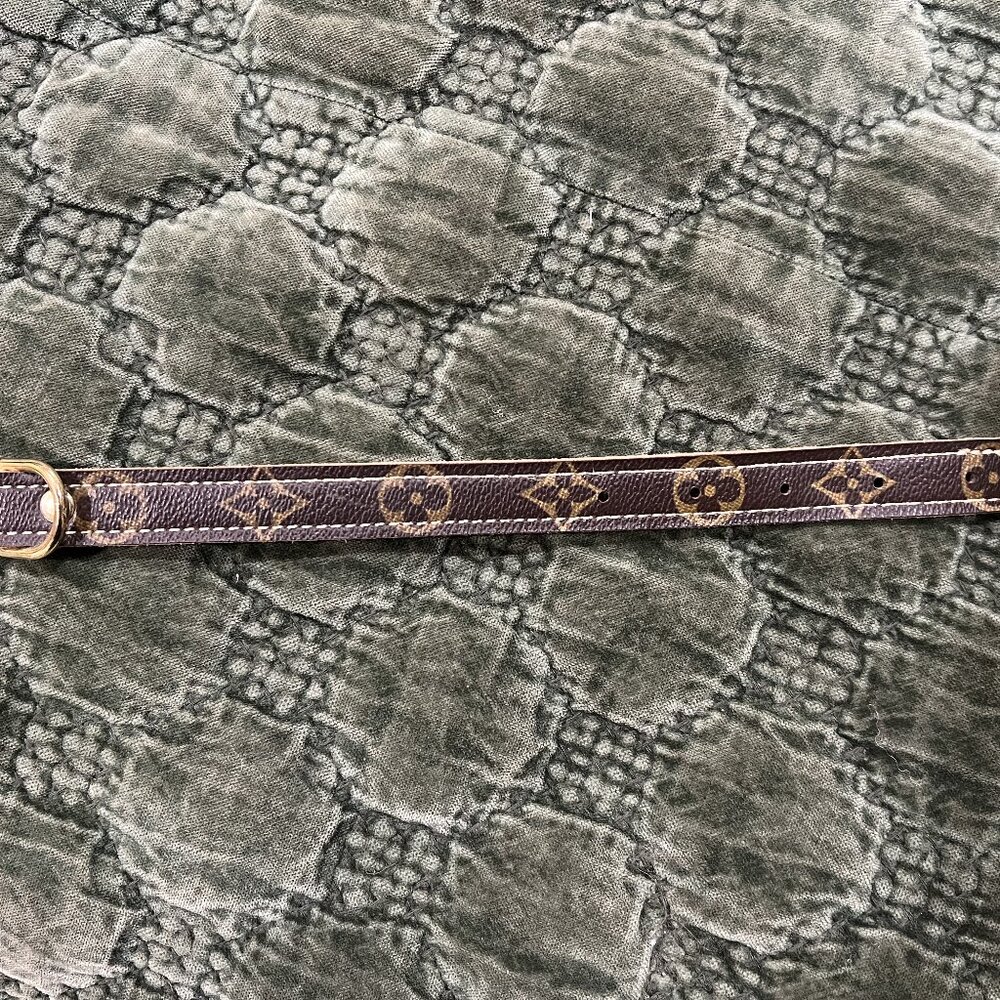 Pet Collar made from Original LV Purse Canvas M